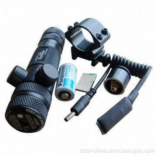5-10mW waterproof red laser sight, 5-10mW output power, 547y/500m visibility distance